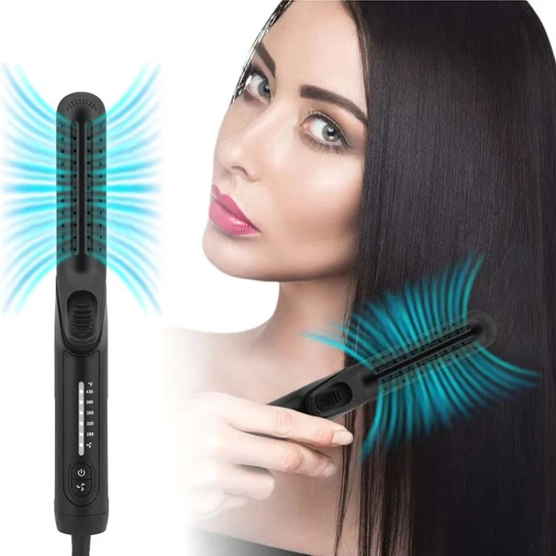 360 Air Styler 2-in-1 Curling Rod Ceramic Flat Iron Professional Hair Straightener and Curling Rod
