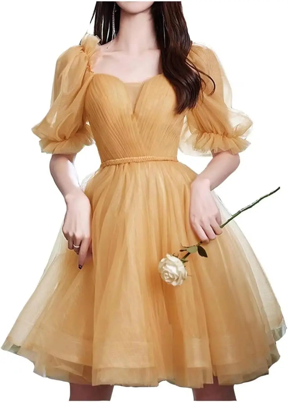 graduation-a-line-puffy-sleeves-homecoming-cocktail-dress-for-women-ruffled-short-tulle-party-dress-off-shoulder-formal-gown