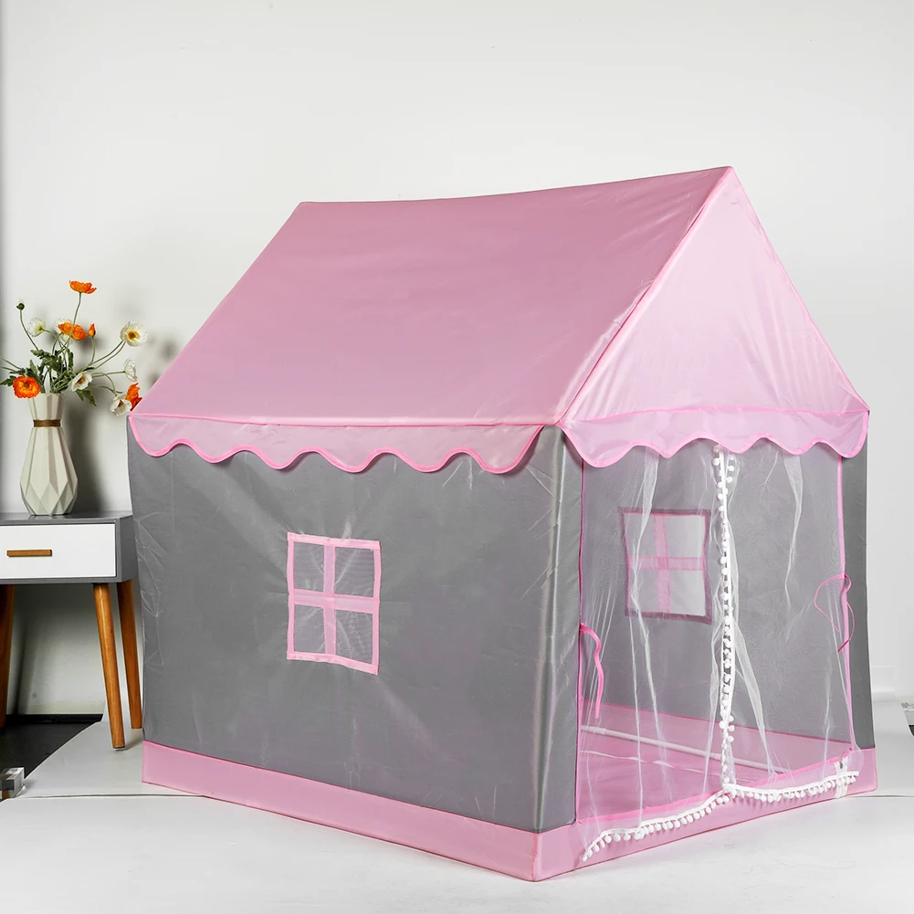 

Kids Play Tent for Boys Girls with Windows Playhouse Tent Castle Play Tent Play House for Children Indoor and Outdoor Games