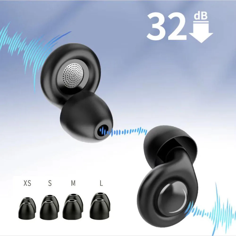 Eayburst Silicone Ear Plugs 32dB Noise Cancelling Reusable Hearing Protection Anti noise Earplugs for Concerts Travel Sleeping