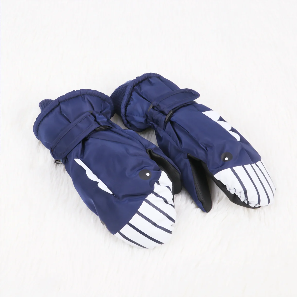 

1Pair Kids Winter Ski Waterproof Gloves Full Cover Adjustable Wrist Buckle Warm Outdoor Protector