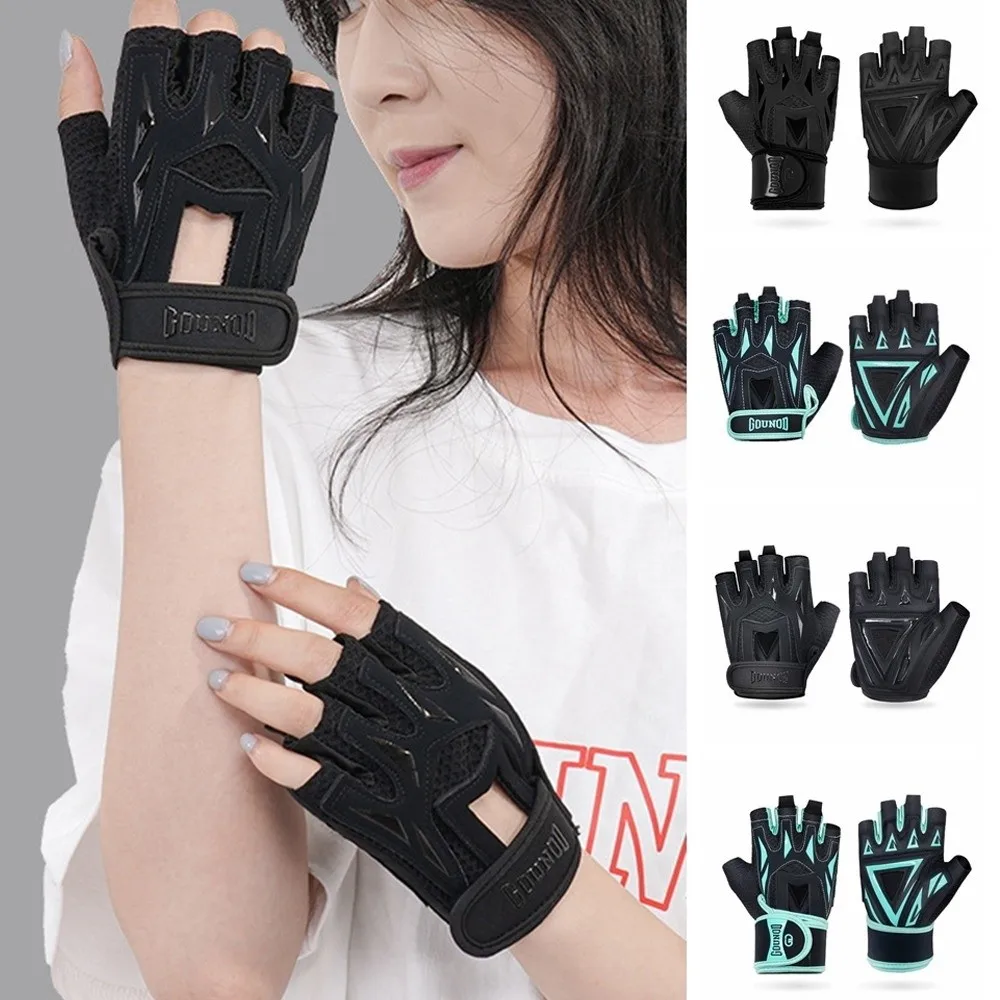 Wear-Resistant Fitness Cycling Gloves Wrist Guard Shock-absorbing Weightlifting Gloves Breathable Professional