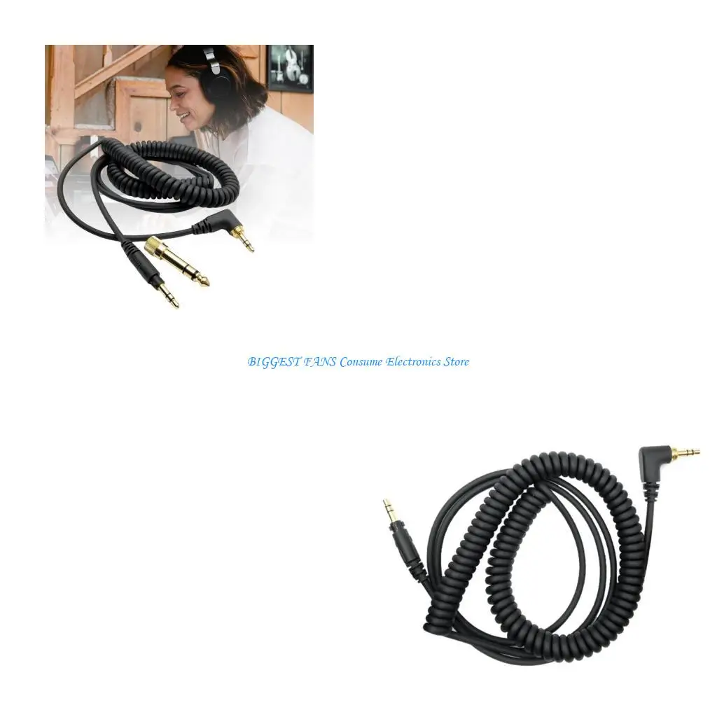 

Stretchable Headsets Cable for EAH DJ1200 Headphones with 6.35mm Adapter