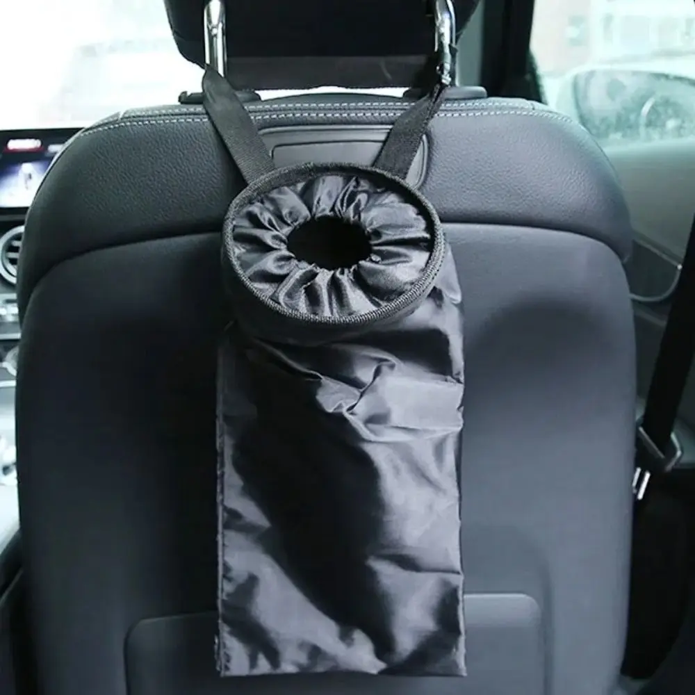 

Environmentally Friendly Trash Holder Car Waste Bins Litter Bag Car Seat Back Garbage Storage Black Oxford Cloth Car Dustbin Car