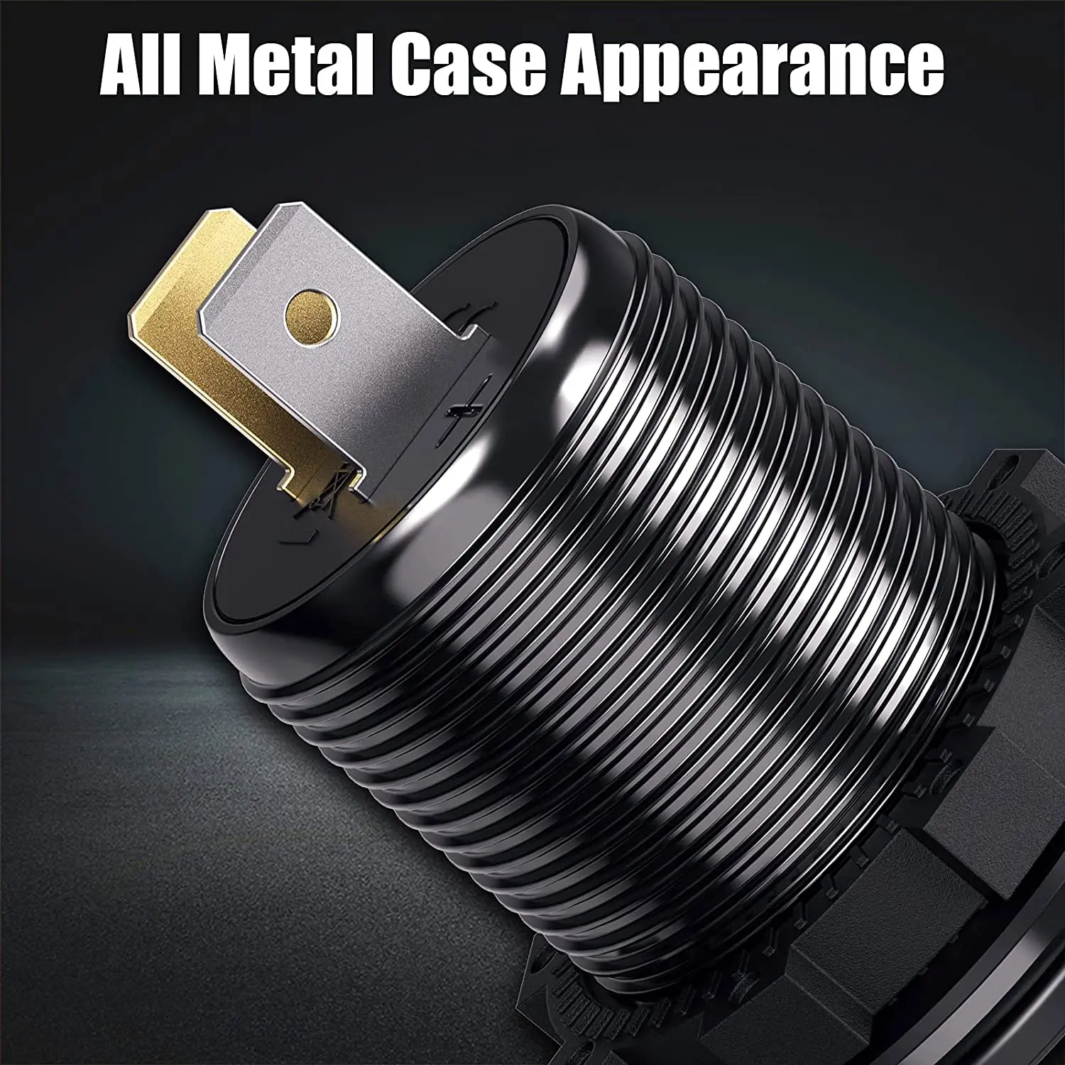 DaierTek Car USB Charger Socket Metal 60W Car Charger 12V 24V USB Outlet PD USB-C & Two QC3.0 Ports Touch Switch For Boat Marine image 2