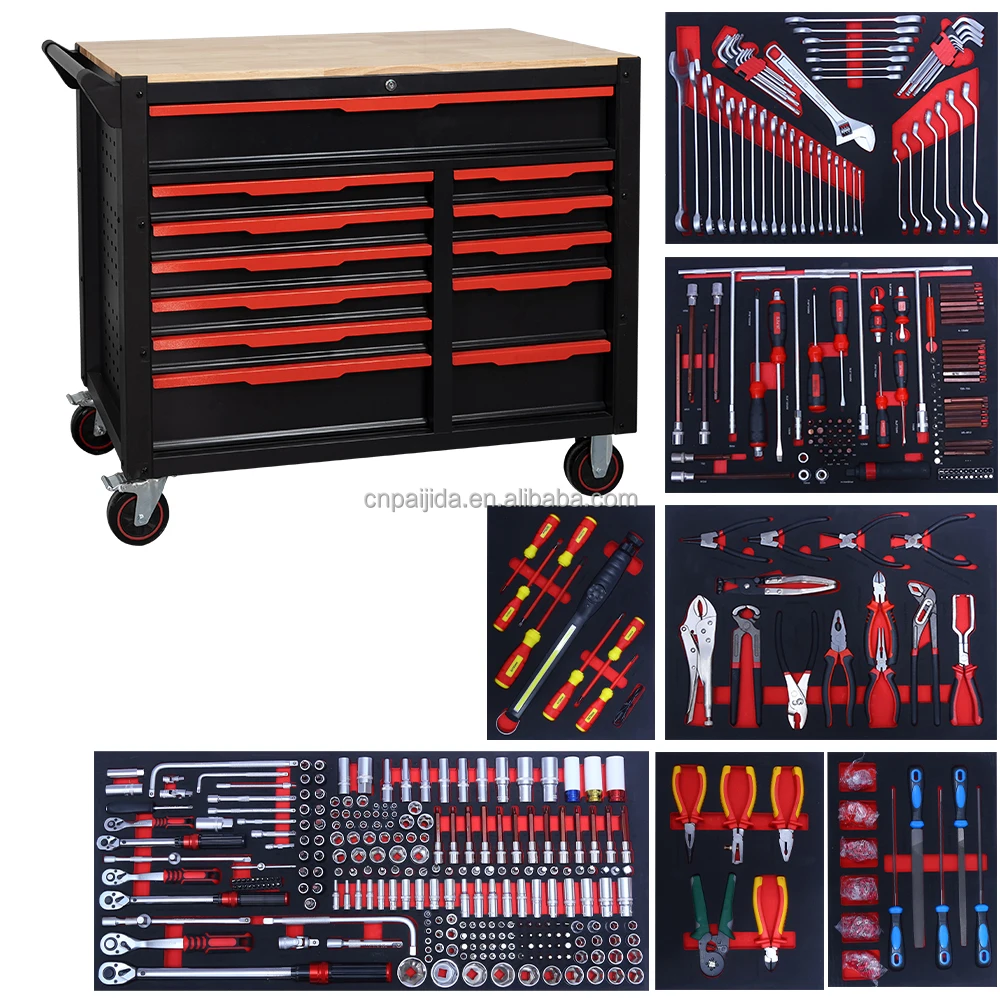 Auto Repair Drawer Multi-Drawer With Tools Factory OEM Large Capacity Tool Storage Cabinet Combination Tool Chest Cabinets