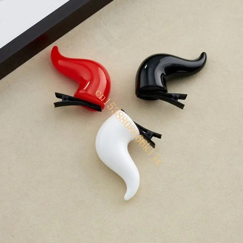 Devil Horn Hair Clip Cosplay Costume Dressbill Clip Clip Party Party 066c