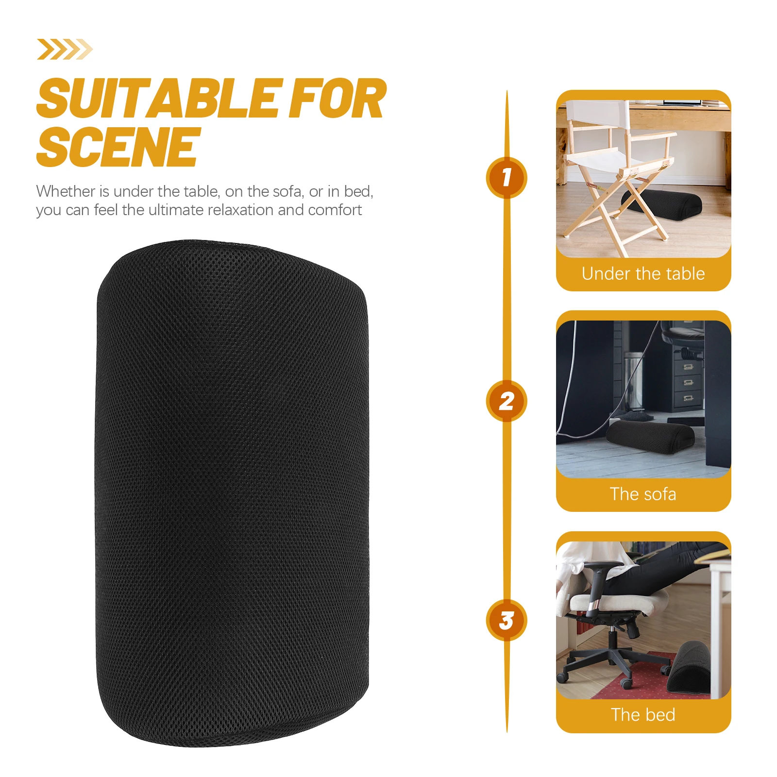 

Foot Pillow Leg Pads Cushion under Desk Rest for Ergonomic Comfortable Office Footrest Sponge