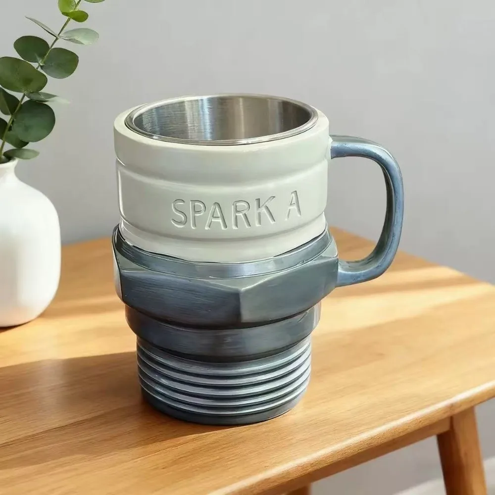 Coffee Mug Unique Spark Plug Mug Automotive Decorative Automotive Themed Mug Funny Drinking Cup Collector Item