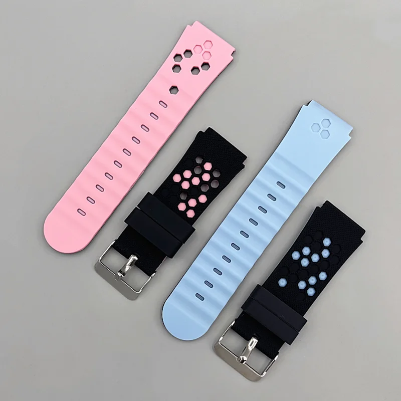 20mm Kids Smart Sport Watch Band Silicone Strap Adjustable Wristwatch Replacement Strap Waterproof Children Watch Straps image 5