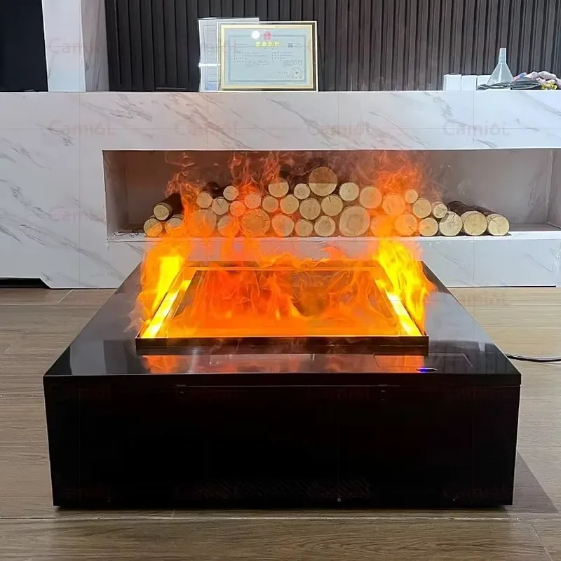 Cheap Decor Flame 3D Led Light Atomization Water Steam Electric Fire Insert Vapour Fireplace