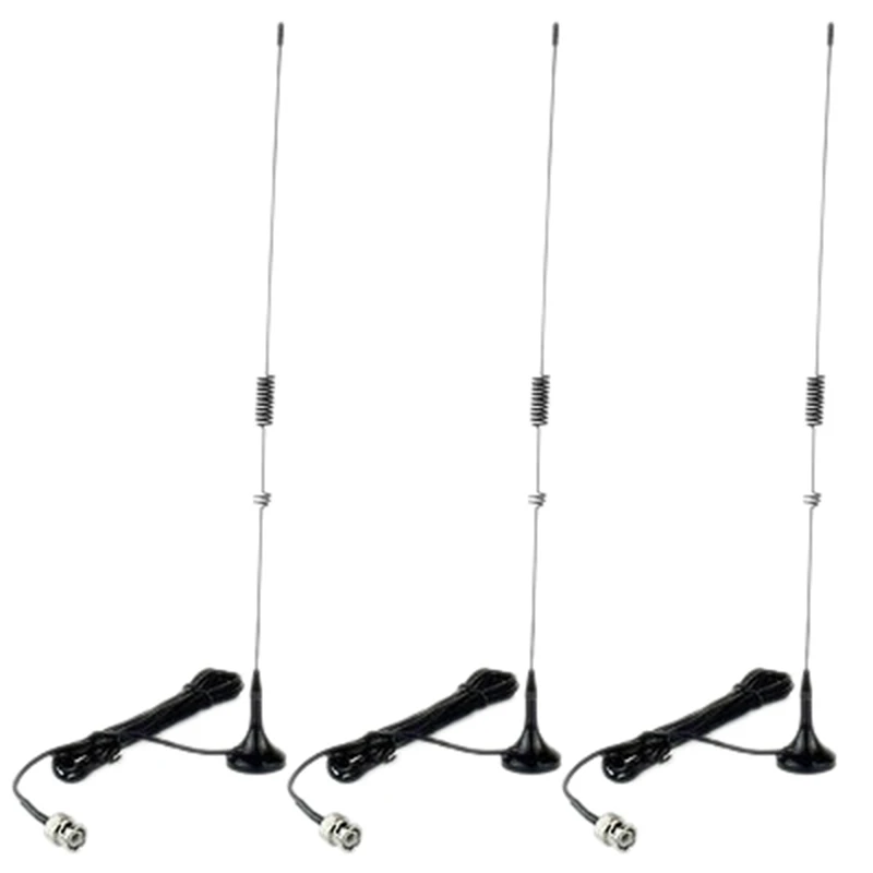 3X UT-106UV BNC Dual Band U+VHF Antenna For ICOM YAESU Kenwood BAOFENG Radio