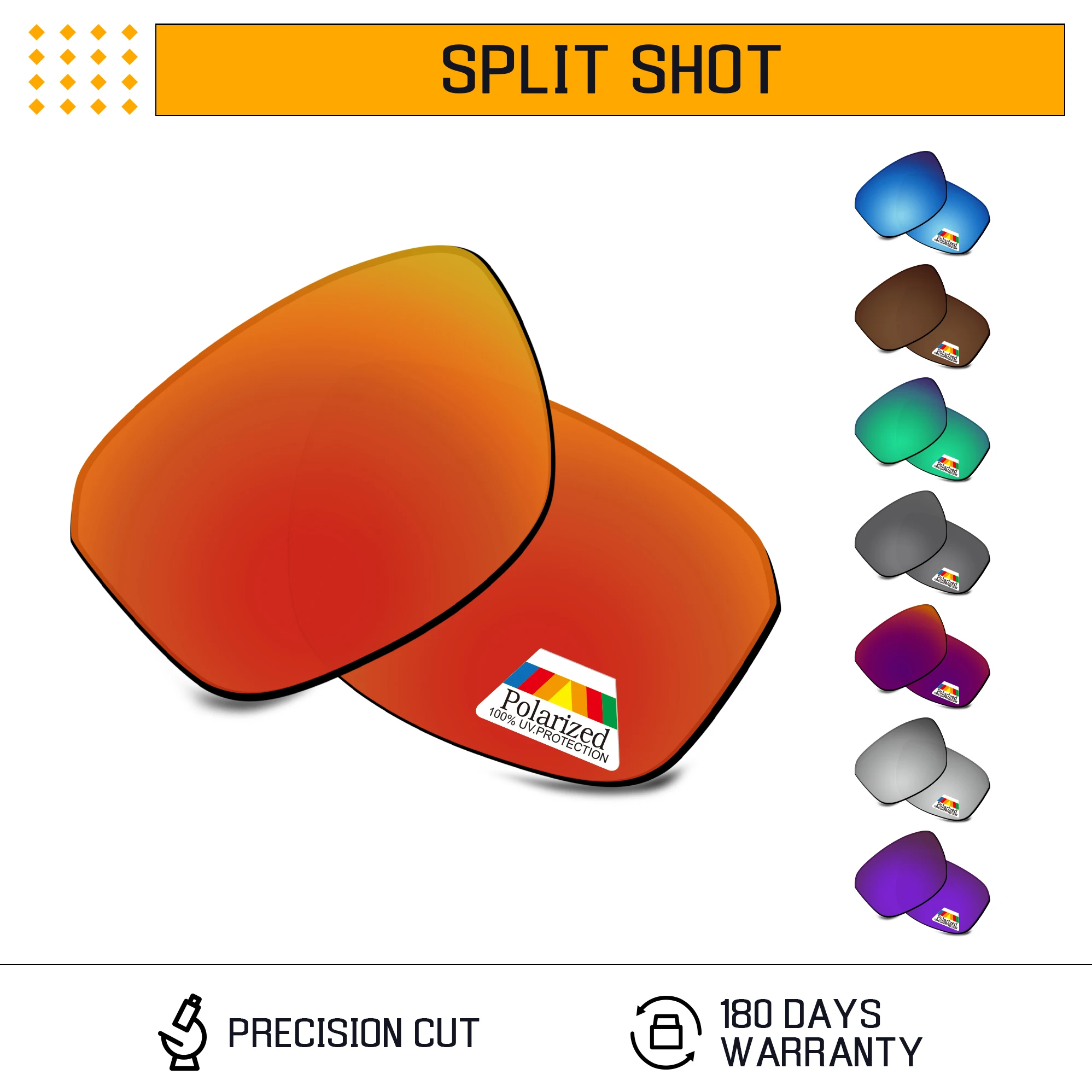 Rarayvix Polarized Replacement Lenses UV400 Protective for Oakley Split Shot OO9416 - 64mm Sunglasses