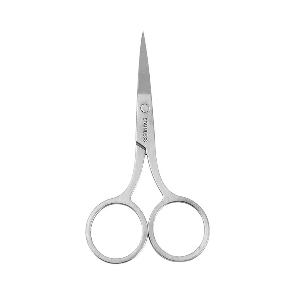 مقص مزيل بشرة الأظافر الفولاذ المقاوم للصدأ رمش المتقلب الأنف مقص الشعر وأشار مقص الحاجب إزالة شعر الوجه