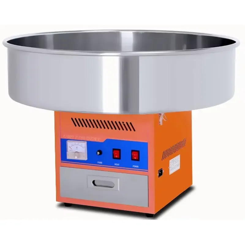 2026 Commercial Electric Candy Floss Machine 0.93KW High Power Stainless Steel Cotton Candy Maker for Party Event Carnival