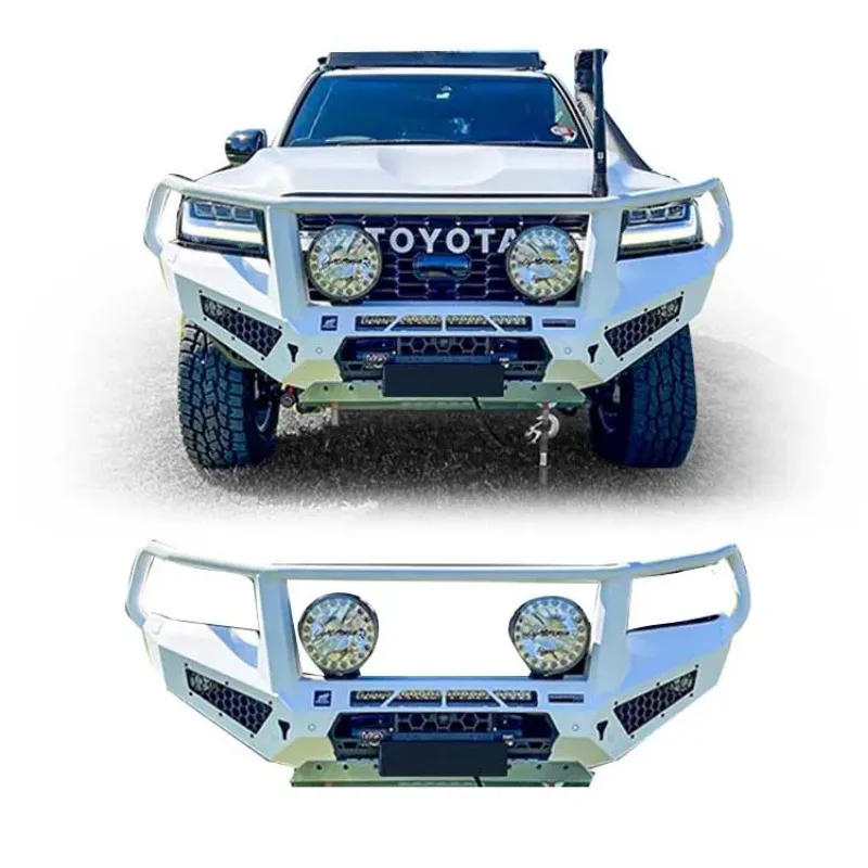 Zderzak przedni Zderzak tylny Lamax 4x4 Akcesoria terenowe z szeklą LED Bull Bars Stalowy do FORD RANGER T6 T7 T8 T9