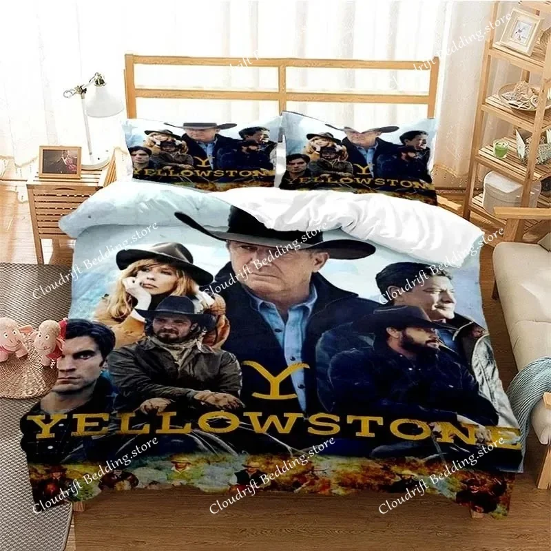 Yellowstone Fashion Digital Printing Bedding Set Duvet Cover Comforter Bed Single Twin Full Queen Youth Kids Girl Boys Gift