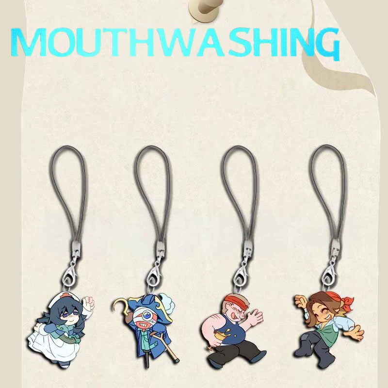 Game Mouthwashing Cosplay Keychains Acrylic Bag Pendant Phone Key Chain Cartoon Cute Character Keyring Accessories Xmas Gift