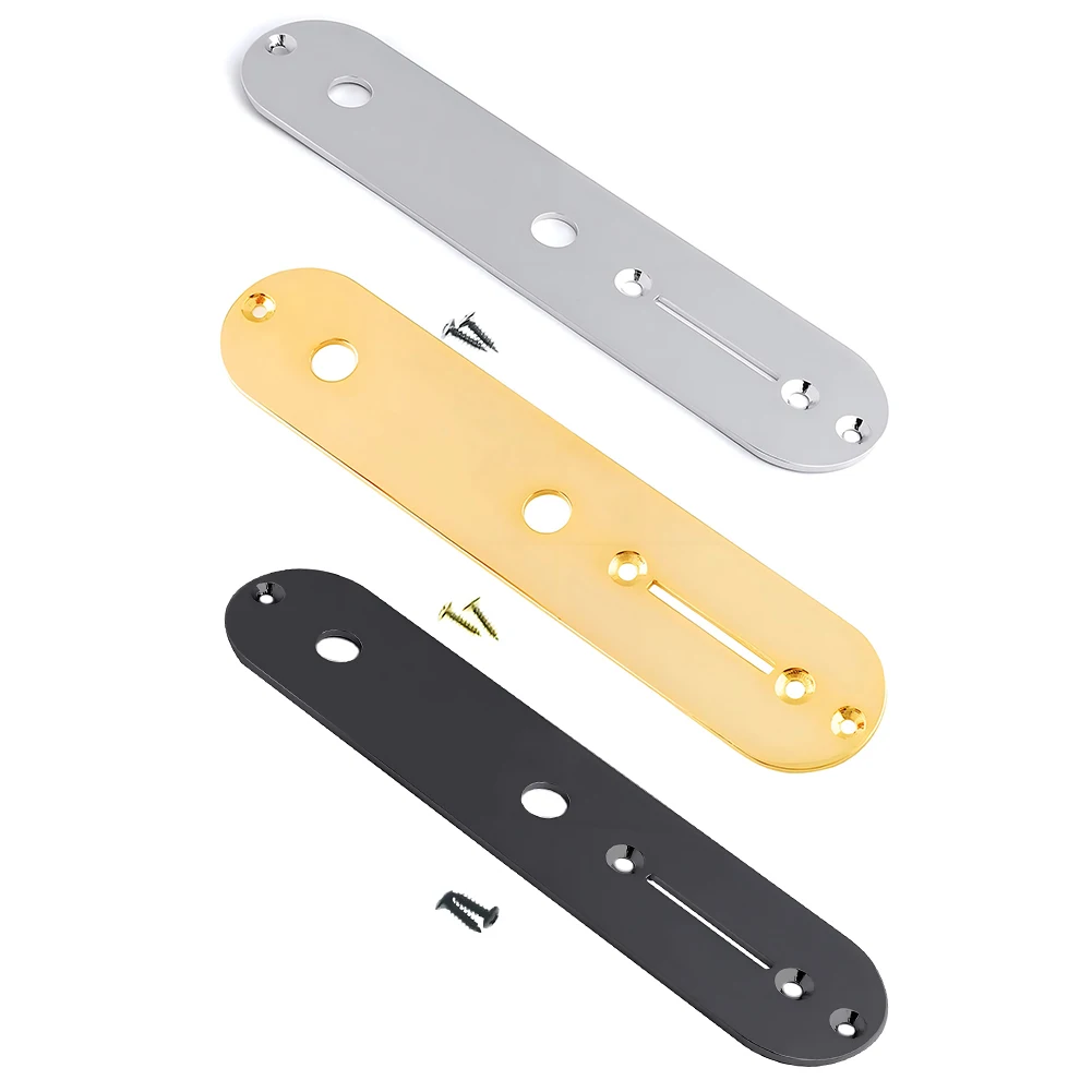 Guitar Parts Metal Electric Guitar Control Plate with Screws for Fender Telecaster Tele Guitar