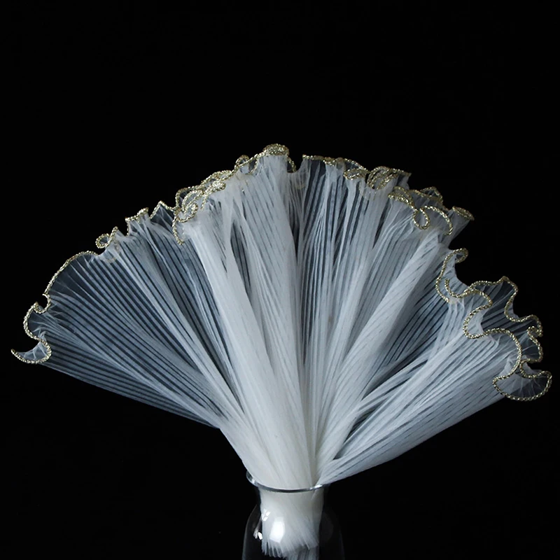 Phnom Penh Edge Wave Pearl Tulle Flower Wrapping Net Floral Bouquet Inner Lining Material Gift Box DIY Sewing Supplies Craft Pa
