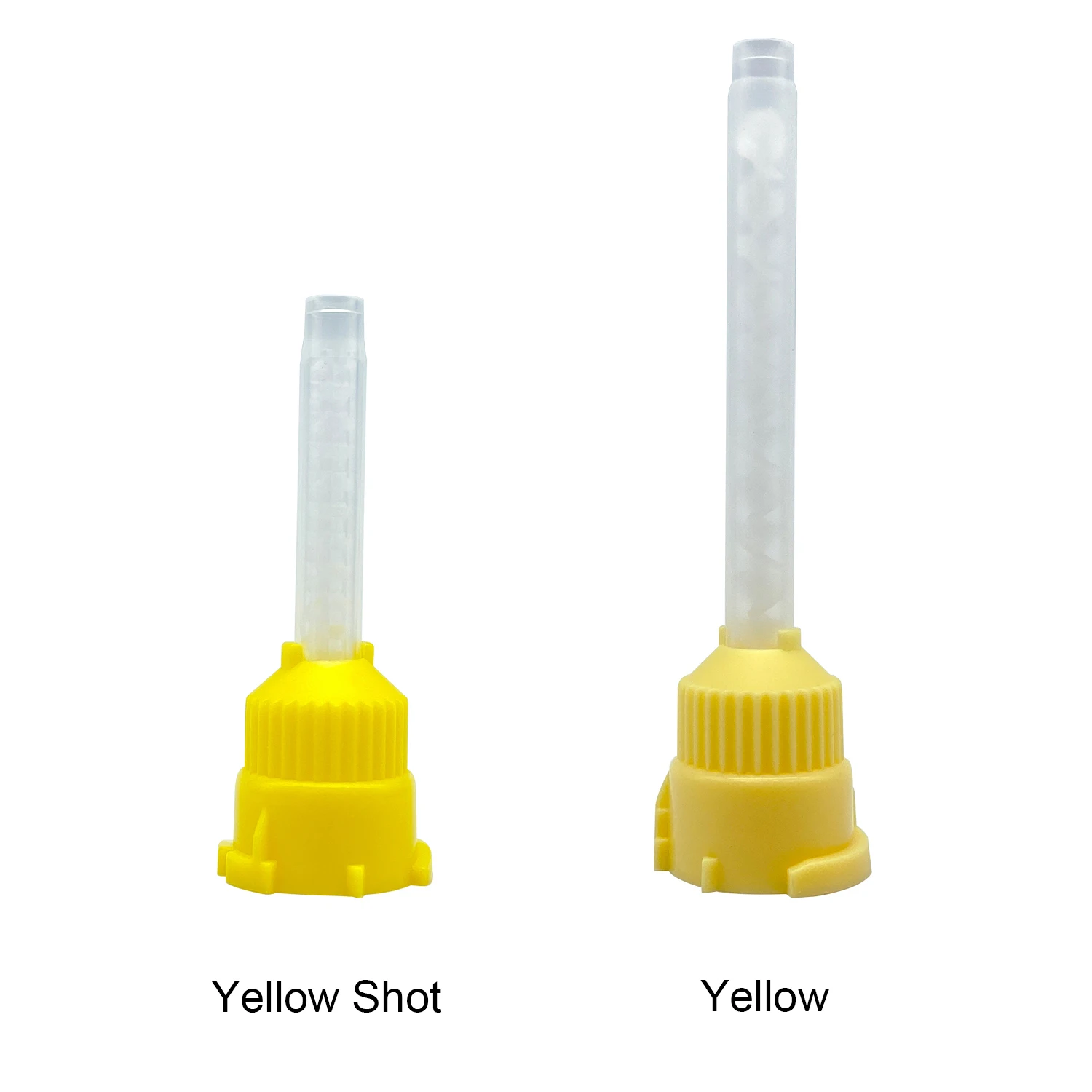 Puntas de mezcla de impresión Dental desechables, tubo de mezcla, película de goma de silicona, productos dentales, materiales de odontología, 50