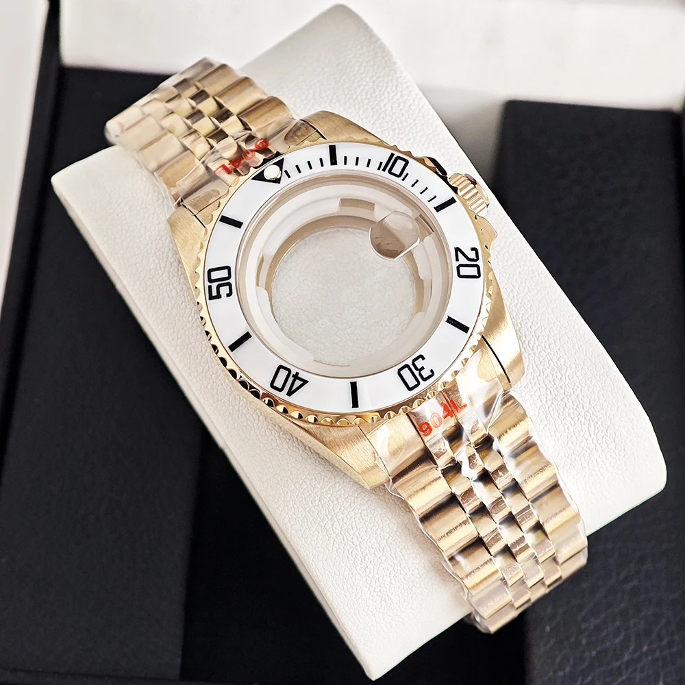 Ladies' NH05 Case 34mm Case Suitable for 24.5mm Dial Stainless Steel Ladies' Automatic Watch Accessories Sapphire Glass image 3
