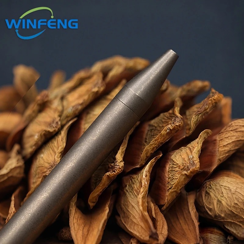 عالية الجودة TC4 التيتانيوم القلم الأعمال توقيع قلم حبر جاف الدفاع عن النفس قلم تخطيطي مدرسة مكتب القرطاسية #6