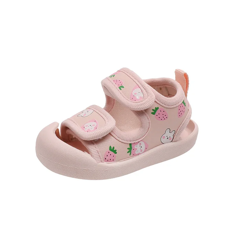 Baby Infant Soft Sole Summer Sandals Mesh Breathable Embroidered Flower Children Walking Shoes Breathable Non Slip Kids Sandals