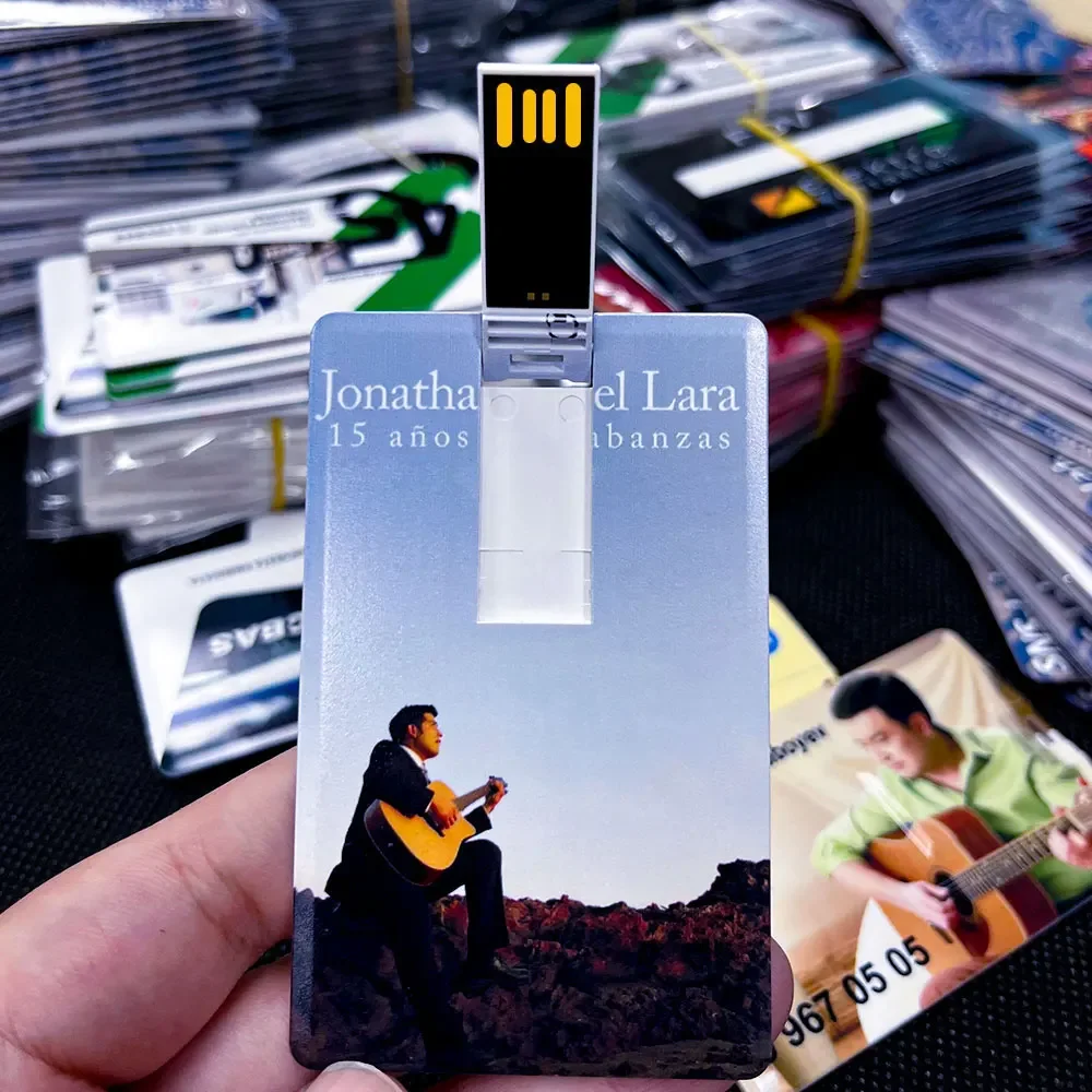 50PCS/LOT Free Logo 100% Capacity 8GB16GB32GB64GB128GB Credit Card USB Flash Drive Customized Logo Top Quality Creative Pendrive