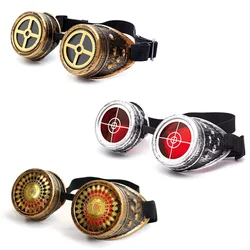 Steampunk Glasses Vintage Driver Goggles Adult KIds Cosplay Halloween Decorations Adult KIds Heavy Metal Driver Goggles Очки