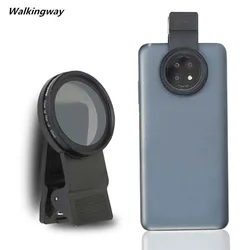 Phone Lens Filter 37mm 52mm With Clip for Smartphone Adjustable ND2-400 CPL MCUV/Star/Soft Focus/Close Up Filter