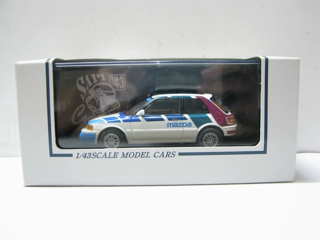 

Литой под давлением масштаб 1:43, SAPI 92 MAZDA FAMILIA GT-Ae SCC002, модель автомобиля из сплава, Коллекционная игрушка, подарок, сувенир, украшение для дисплея