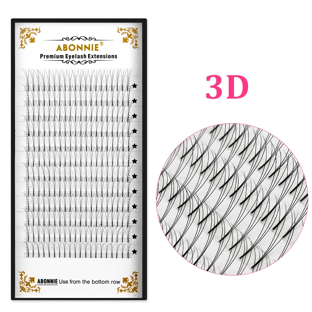 ABONNIE Premade Volume Fans Lange steel Korte steel Russische Volume Wimperverlenging Faux Mink Premium 3D/4D/5D/6D Alle maten wimpers