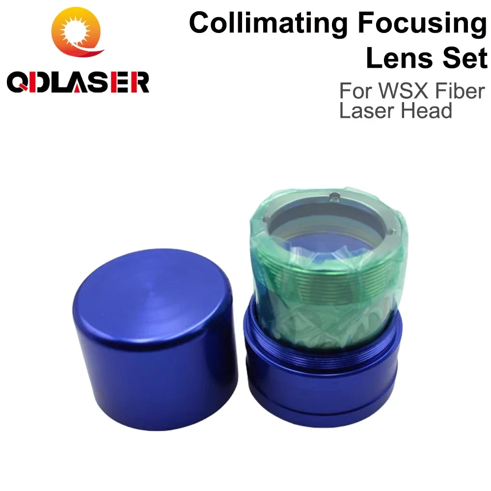 Conjunto de lentes de foco de colimagem Conjunto de lentes de soldagem portátil com barril de lente NC30 adequado para cabeça de laser de fibra WSX