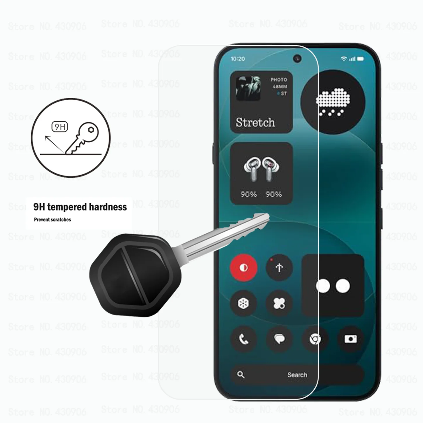 Für Nothing Phone 4a Pro Displayschutzfolie, hochwertige transparente Schutzfolie aus gehärtetem Glas, 2,5D, 9H – Detail 7