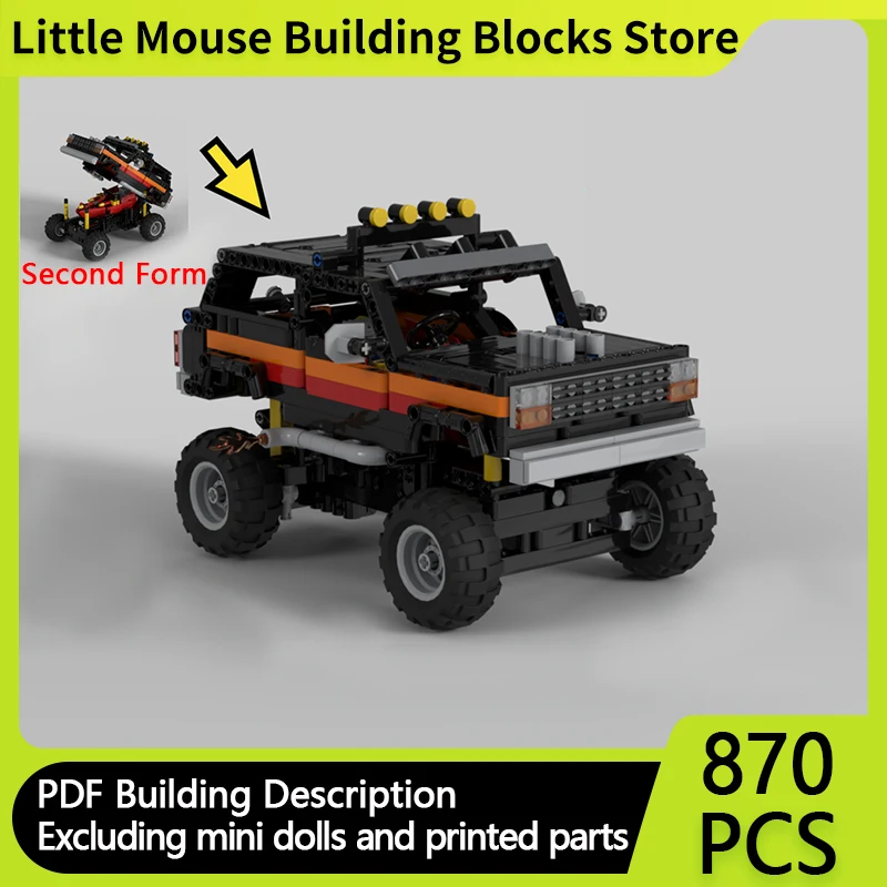 Popular Anime Car Model MOC Building Bricks Masked Special Vehicle Modular Technology Gifts Holiday Assemble Children Toy Suit