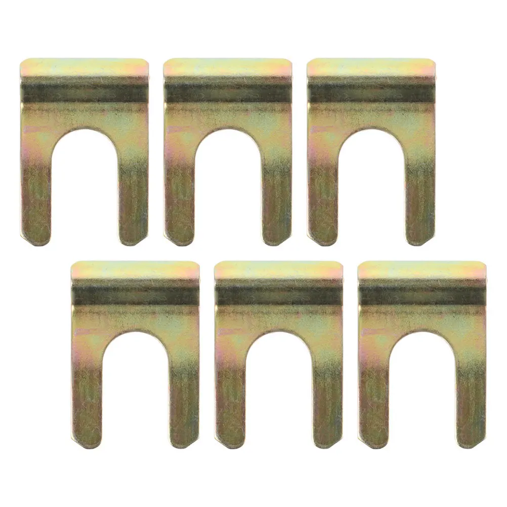 

6Pcs U-Shaped Iron Clamps Brake Line Fixing Heavy Duty Positioning Clips Metal Retainers Car Oil Pipe Holders Brake Hose Clips