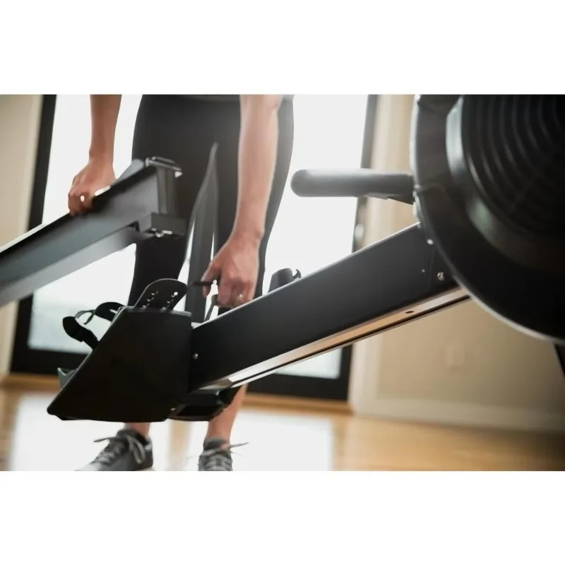 Indoor Rowing Machine- PM5 Monitor, Device Holder, Adjustable Air Resistance, Easy Storage