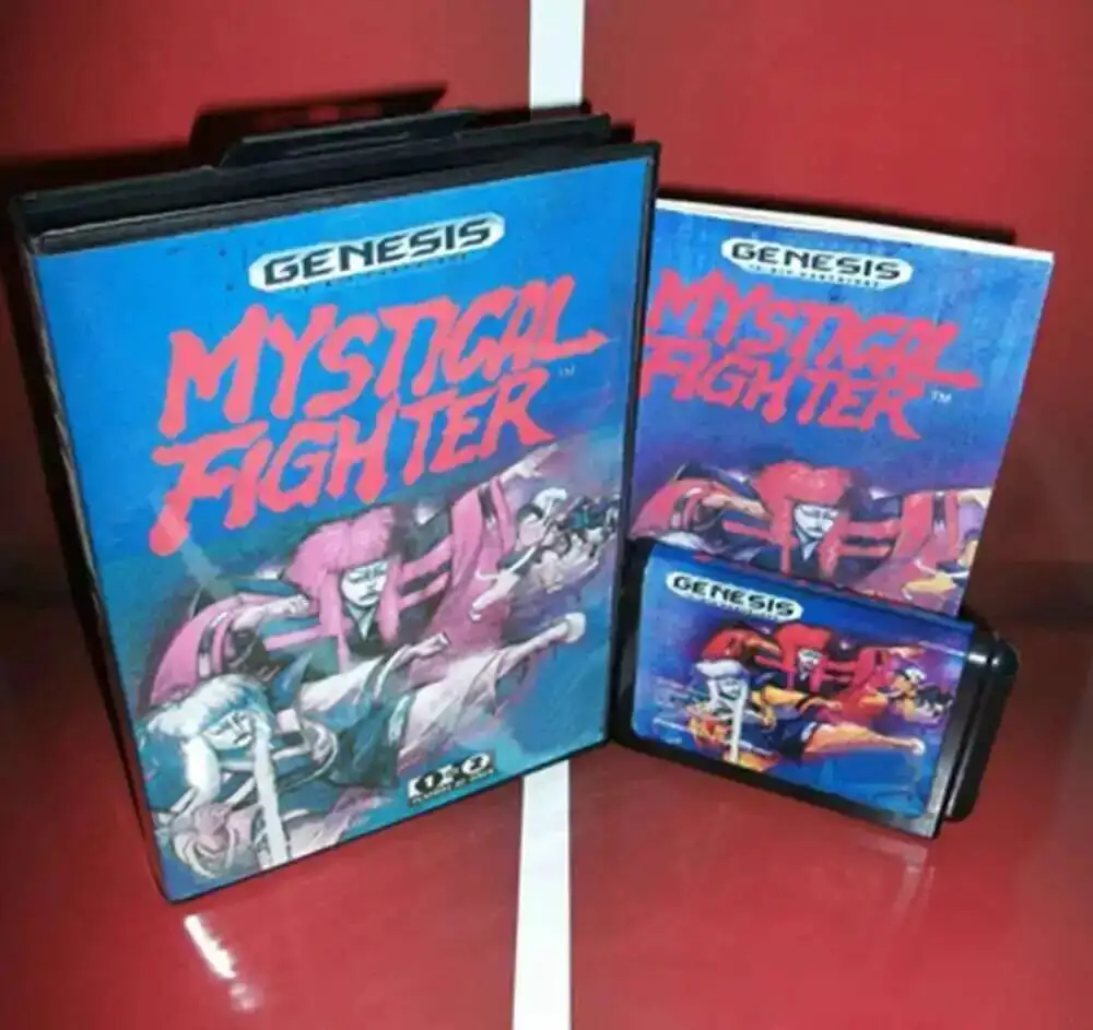 

Mystical Fighter с коробкой и ручным картриджем для 16-битной игровой карты Sega MD системы Megadrive Genesis