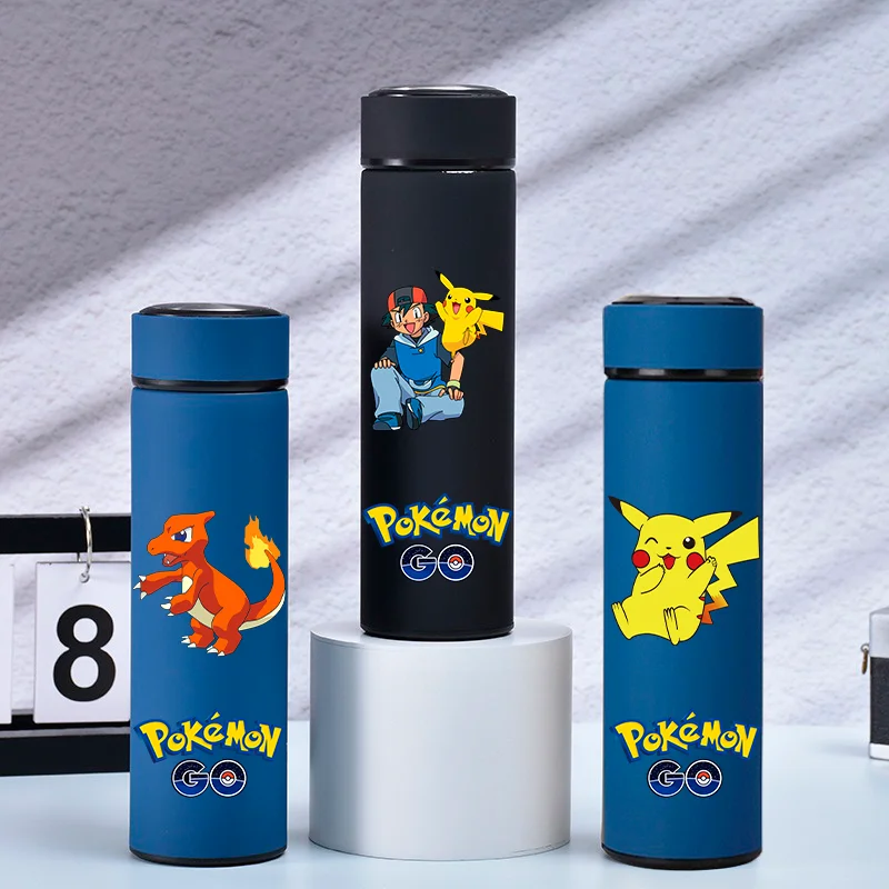 500ML Pokemon Cartoon Tazza isolata in acciaio inossidabile Bottiglia per bere all'aperto portatile Bottiglia d'acqua isolata per sport per studenti