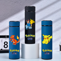 500ML Pokemon Cartoon Stainless Steel Insulated Cup Portable Outdoor Drinking Bottle Student Sports Insulated Water Bottle