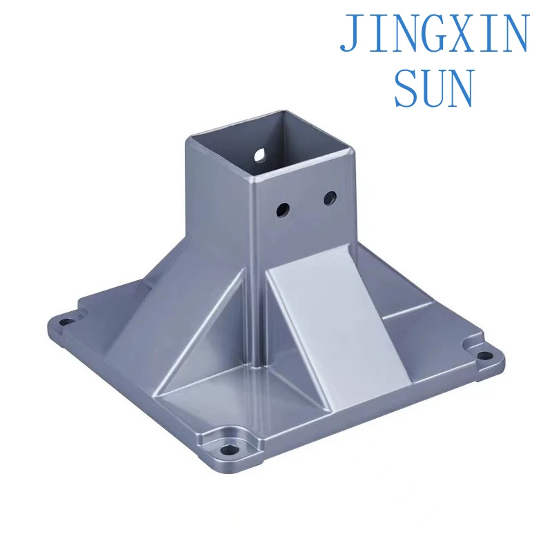 Hot Sale Cheap Aluminum Alloy Foot Fence Base Guardrail Aluminum Column Fixed Foot Square Foot Connector
