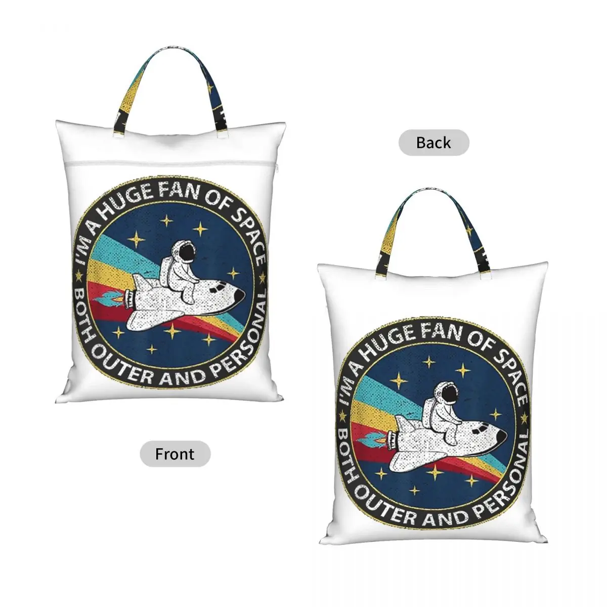 Huge Fan Of Space Both Outer And Personal Travel Laundry Bag Waterproof Reusable Dirty Clothes Pouch Gym Yoga Washing Basket