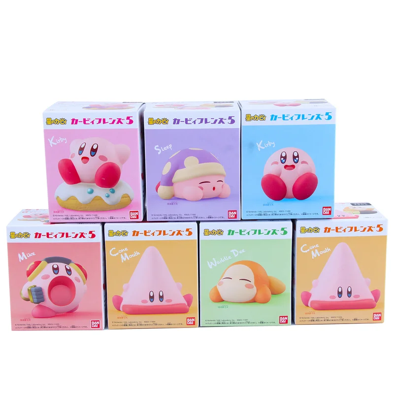 بانداي لطيف كيربي سطح المكتب الشكل ميني غاشابون صندوق أعمى تمثال هدية مجموعة سلسلة جديدة 2