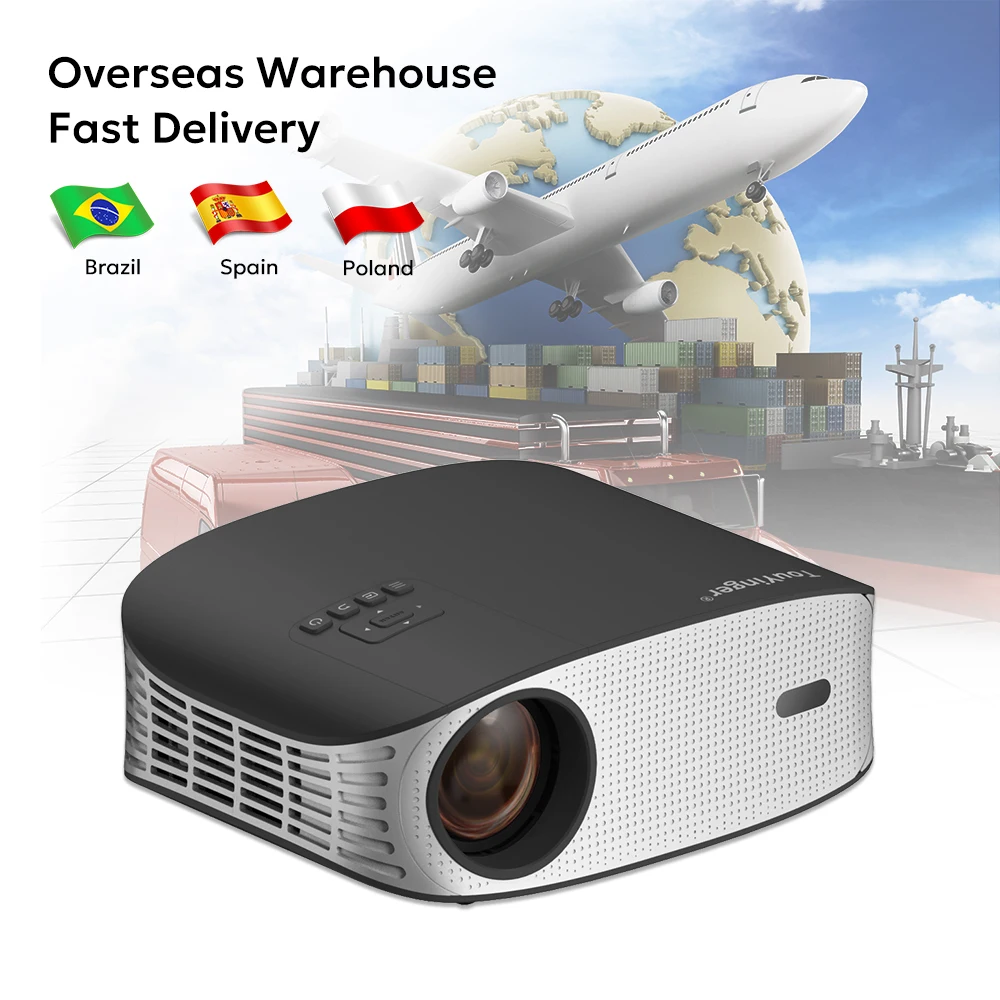 

Портативный LED-проектор Brazil Stock ET32, 30 000 часов работы, 1080p, готовность к 4K, большой экран 200 дюймов, встроенные динамики 2G, 1500 ANSI люмен