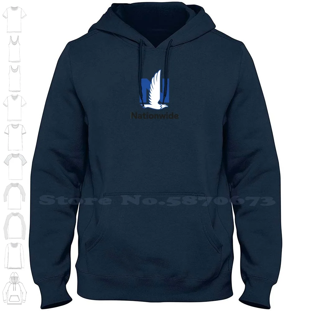 Nationwide Logo Casual Clothing Sweatshirt Printed Logo 100% Cotton Hoodie