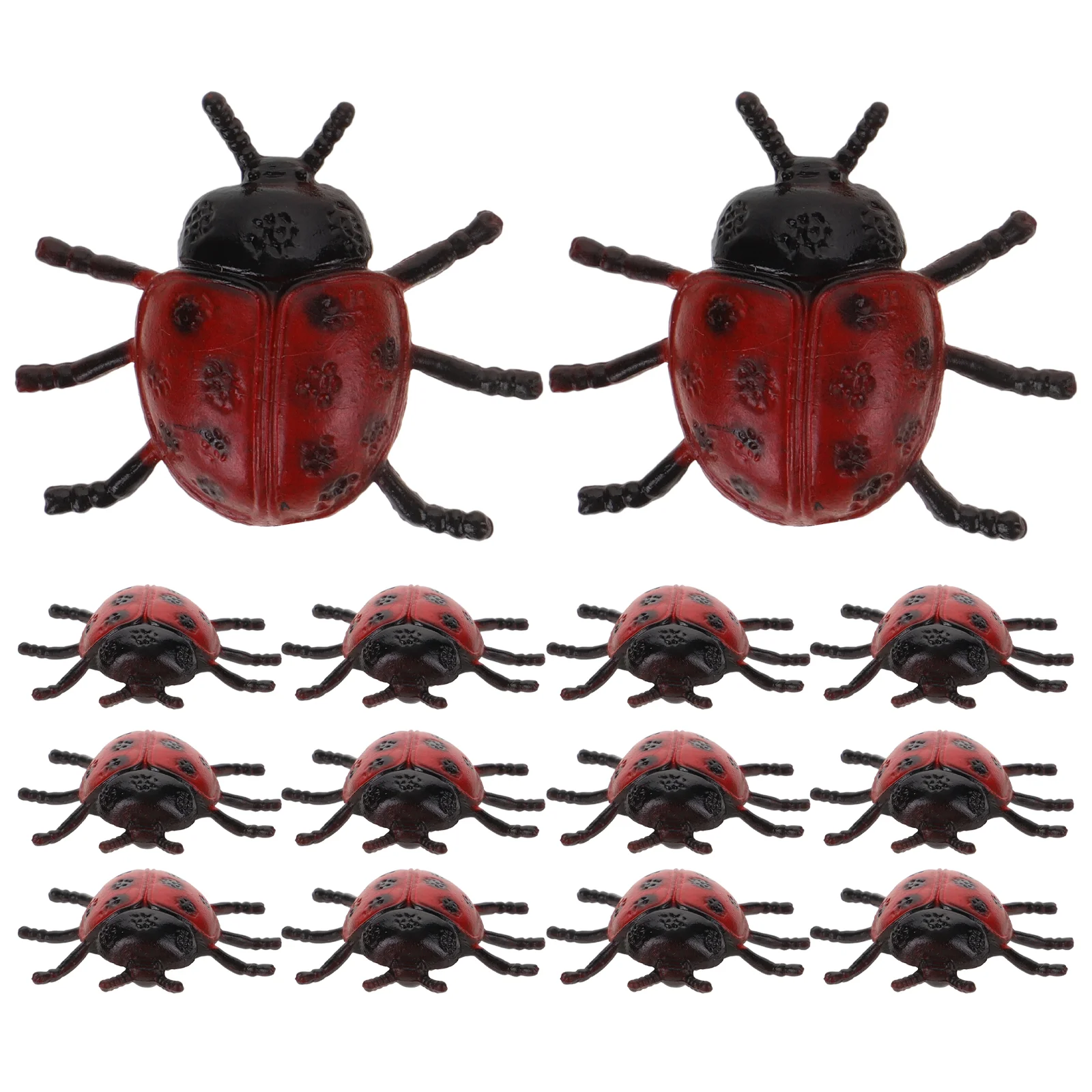 

30 Pcs Fake Pvc Simulation Ladybug Toy Simulated Toys Photo Ladybugs Plastic Mini