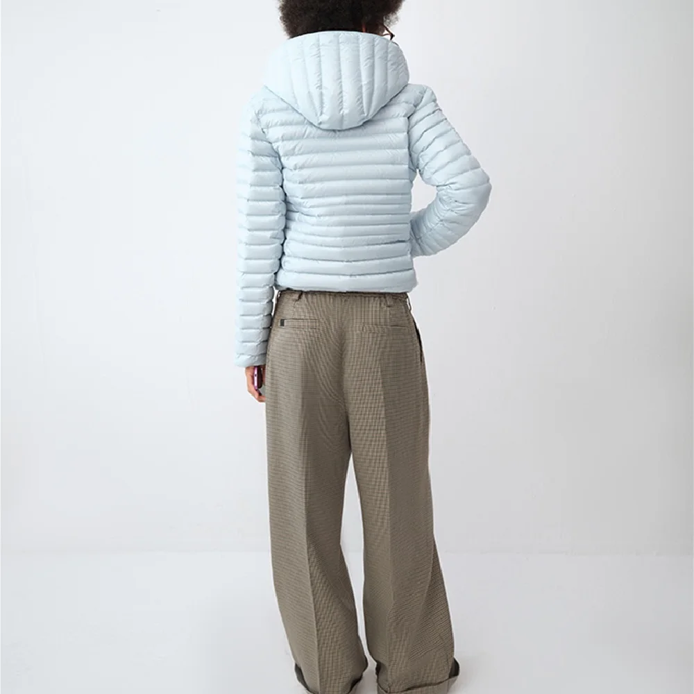 2025 inverno feminino leve para baixo jaqueta quente fino ajuste com capuz jaqueta y2k nova moda de alta qualidade outerwear sutiã