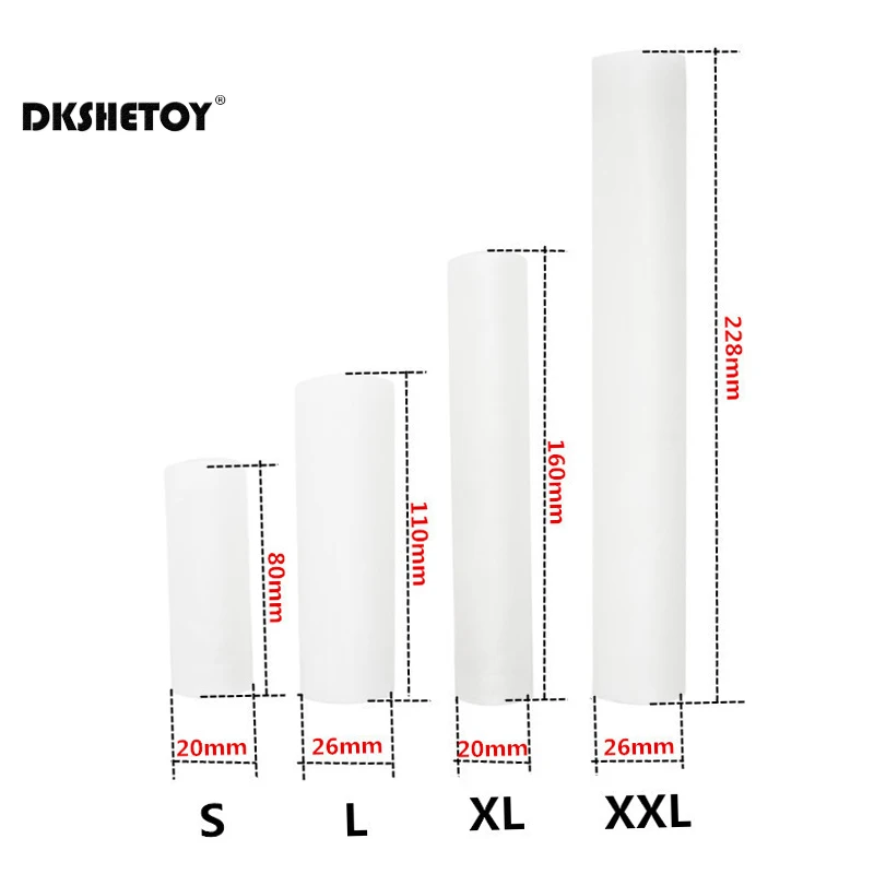 Various Size Genital Sleeve Silicone Sleeve For Penis Glans Cap Sleeve Mens Pleasure Items Enlargement Extender Stretcher Pump