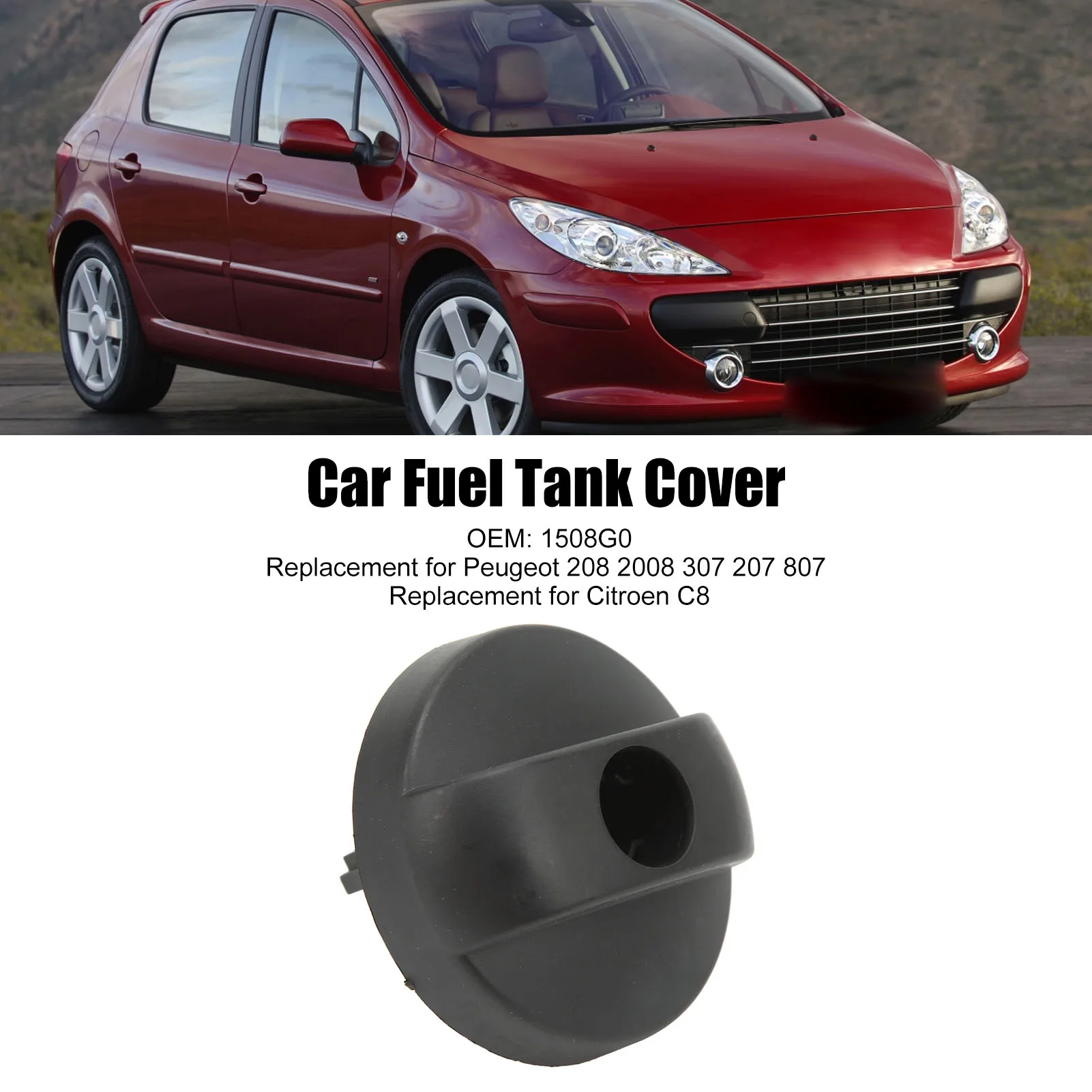 

Car Fuel Filler Car Fuel Cover Fuel 1508G0 Fuel Filler Cover Replacement for 208 2008 307 207 807
